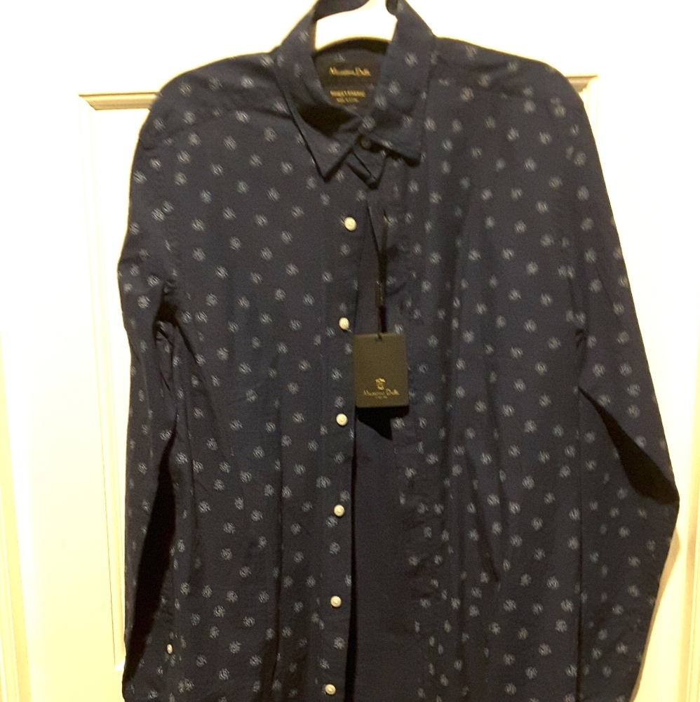 NWT Men's small Navy button down shirt